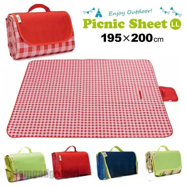 レジャー 防災 運動会 お花見 コンパクト 折りたたみ 洗える おしゃれ 大きい 防水 大判 200cmx195cm 2..