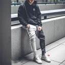 ライ ジョガースウェットパンツ スリム スキニー スウェット スウェットパンツ ゆったり ズボン ジャージトラックパンツ メンズ