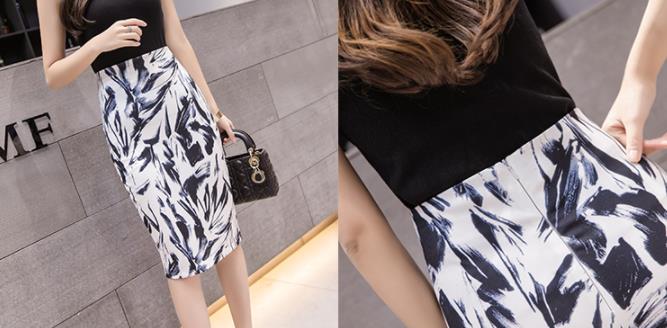 スマイルスマイルのペンシルス マーメイドラインスカート フォーマル キシスカート ハイウエス フレア ストレッチタイトスカート通勤 オフィ｜アングル3