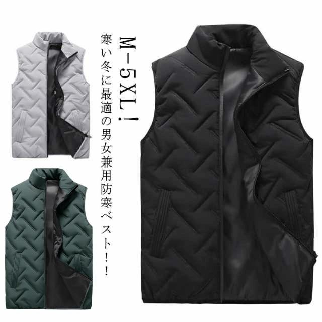 キルティングベスト カジュアル ダウンベスト 暖かい メンズ 防寒ベスト 中綿ベスト 中綿 ベスト ボリュームネック ゴルフウエア