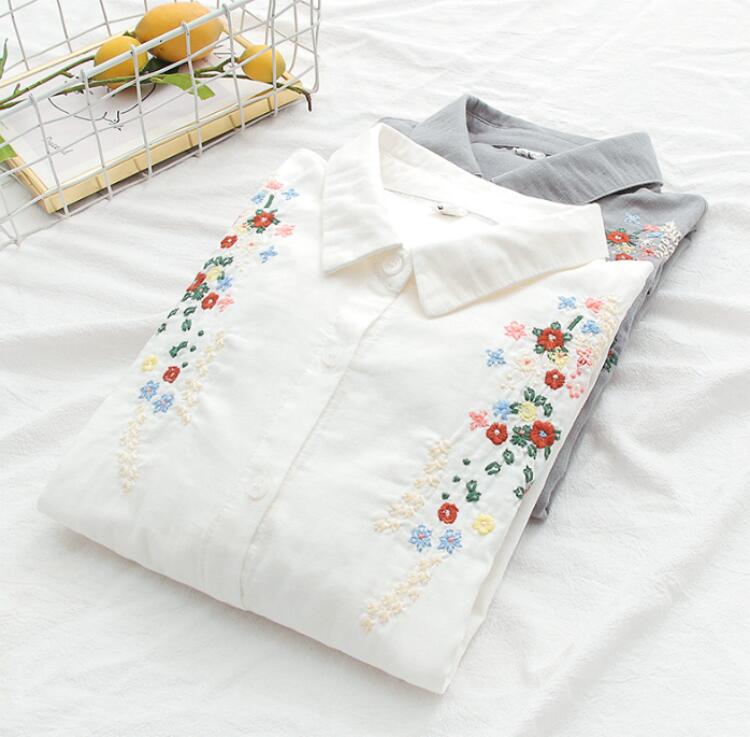 春 カジュアル 通学 学生 無地 ショート丈 シンプル ストライプ チュニックブラウス トップス 長袖シャツ 綿系シャツシャツ