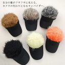 アウトドア ジョークグッズ 仮装 変装 ダンス用 ヒップホップ 男女兼用 帽子 髪の毛 サンバイザー かつら付き 帽子ウィッグ