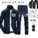 スポーツ カジュアル 通気 ゆったり 無地 ズボン アウター スポーツウェア 部屋着 長袖 2点 メンズ トラックスーツ セット 上下