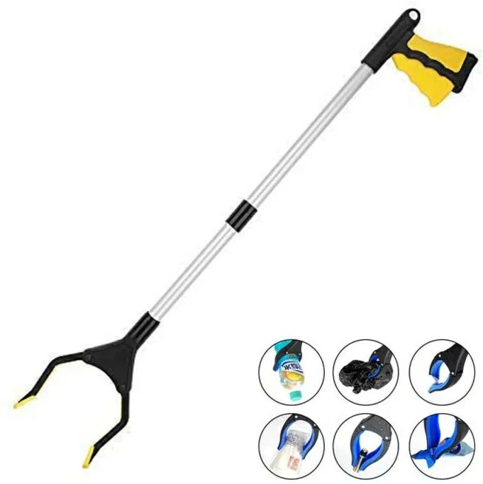 妊婦，高齢者 軽くて使い易い アルミを採用 ゴミクリップ ゴミ拾い らくらくハンド お助けハンド 本格 ハンド 万能 長さは82cm