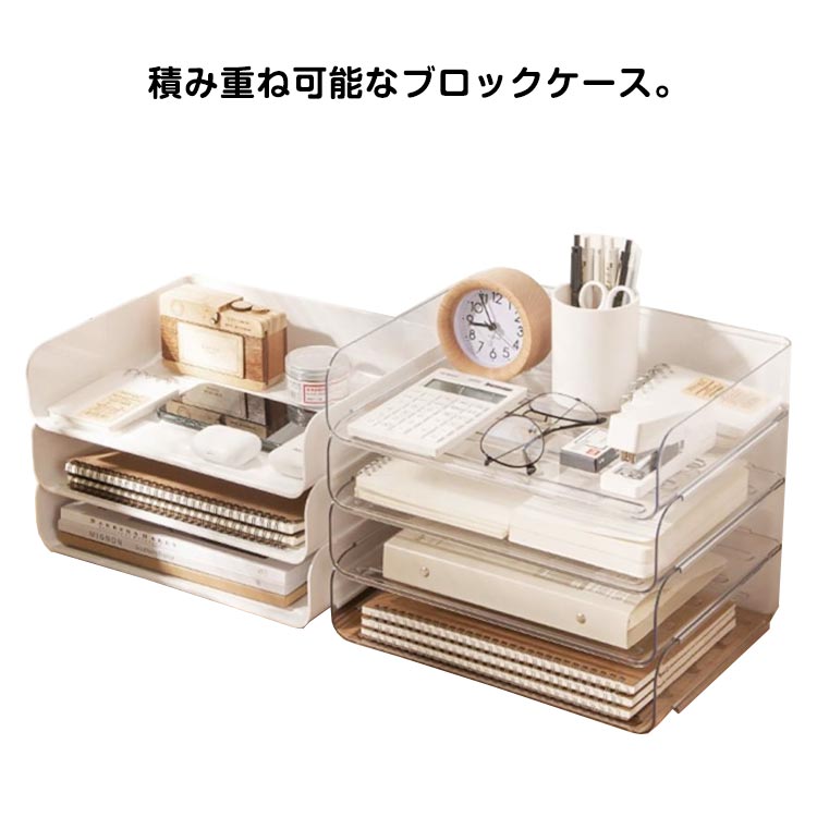 レタ 書類 引き出し 事務用品 卓上 コピー用紙 書類ケース A4サイズ レターケース 収納ケース レターボックス 3段 収納ボックス(3)