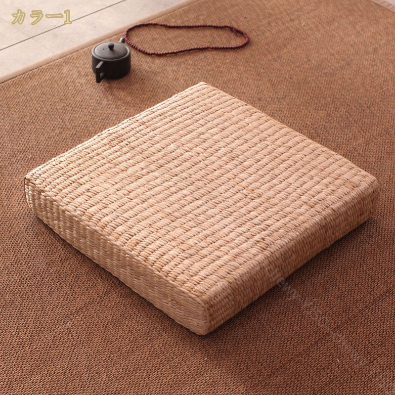 ヨ 瞑想用クッション 通気性 シンプル ヨガ 座椅子 座り心地よい フロアクッション 低反発 あぐら 正座 座布団 座蒲 クッション