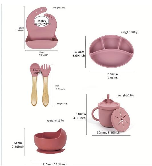 食品 シッピーカップ フォーク スプーン 吸引ボウル 吸引プレート ベビーよだれかけ 授乳食器セット 幼児 ベビー離乳用品セット