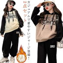 セットアップ 子供 子供服 ロングパンツ 上下セット カジュアル 女の子 ジャージ 2点セット 裏起毛 スウェットパンツ ジュニア