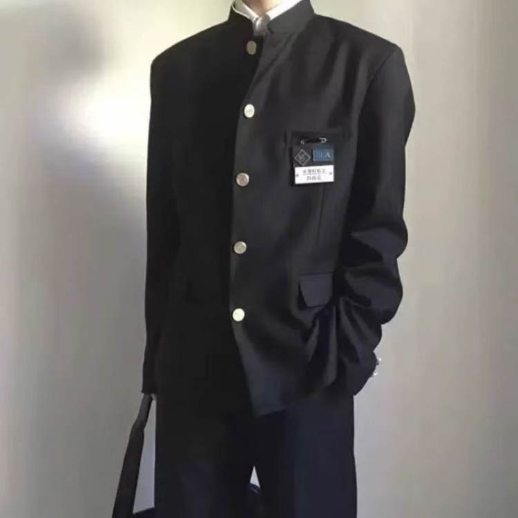 上下セット 男子 制服 学ラン 詰襟 ラウンド襟 ブレザー 上着 ズボン 2点セット メンズ ジュニア ボーイズ スクール ジャケット