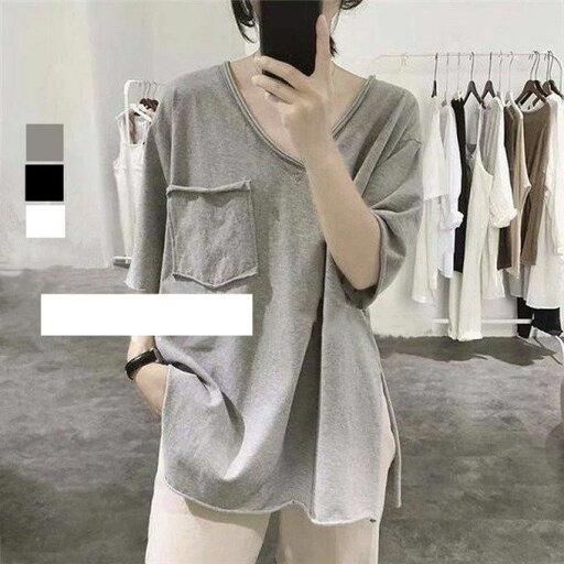 オ きれいめ 春夏 夏服 涼しい ゆったり カジュアル トップス tシャツ Vネック 無地 半そで 半袖 カットソー レディース Tシャツ オ きれいめ 春夏 夏服 涼しい ゆったり カジュアル トップス tシャツ Vネック 無地 半そで 半袖 カットソー レディース Tシャツ