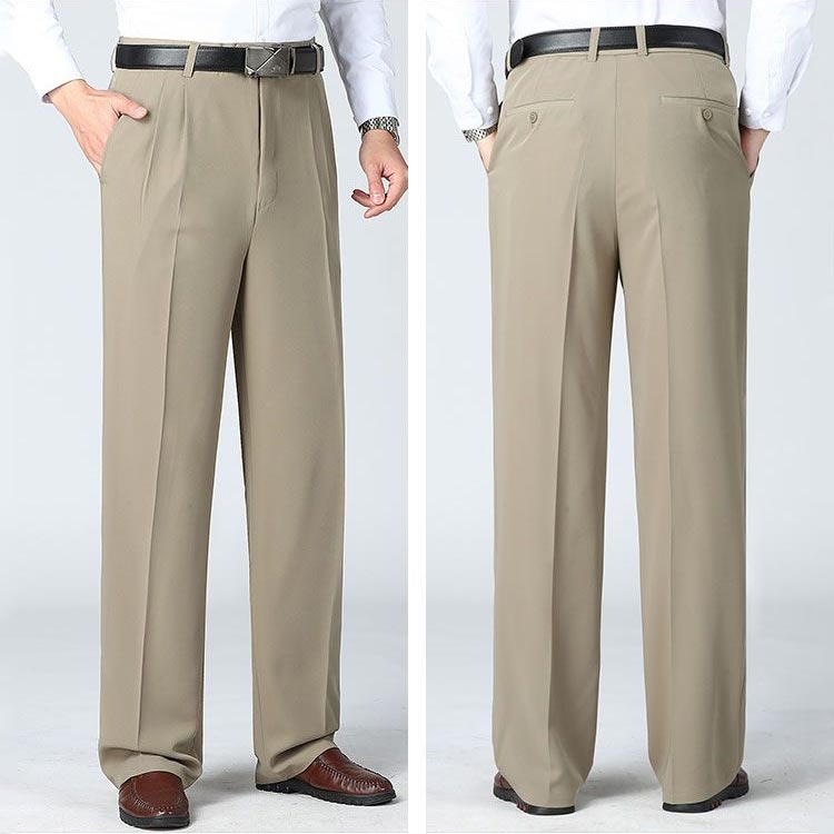 アイ メンズ 大きいサイズ ビジネスパンツ サマースラックス ウォッシャブル ストレッチ夏 ビジネス ビジネススラックス タック