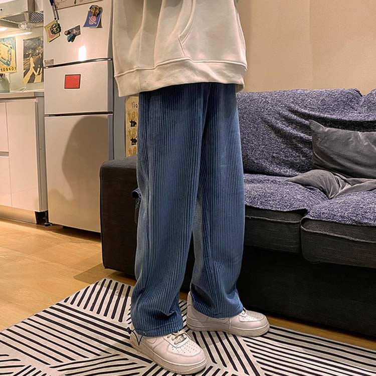 送料無 ジョガー ボトムス ゆったり コーデュロイパンツ 秋冬 ズボン ワイド ワイドパンツ イージーパンツ 送料無料 メンズ 秋服