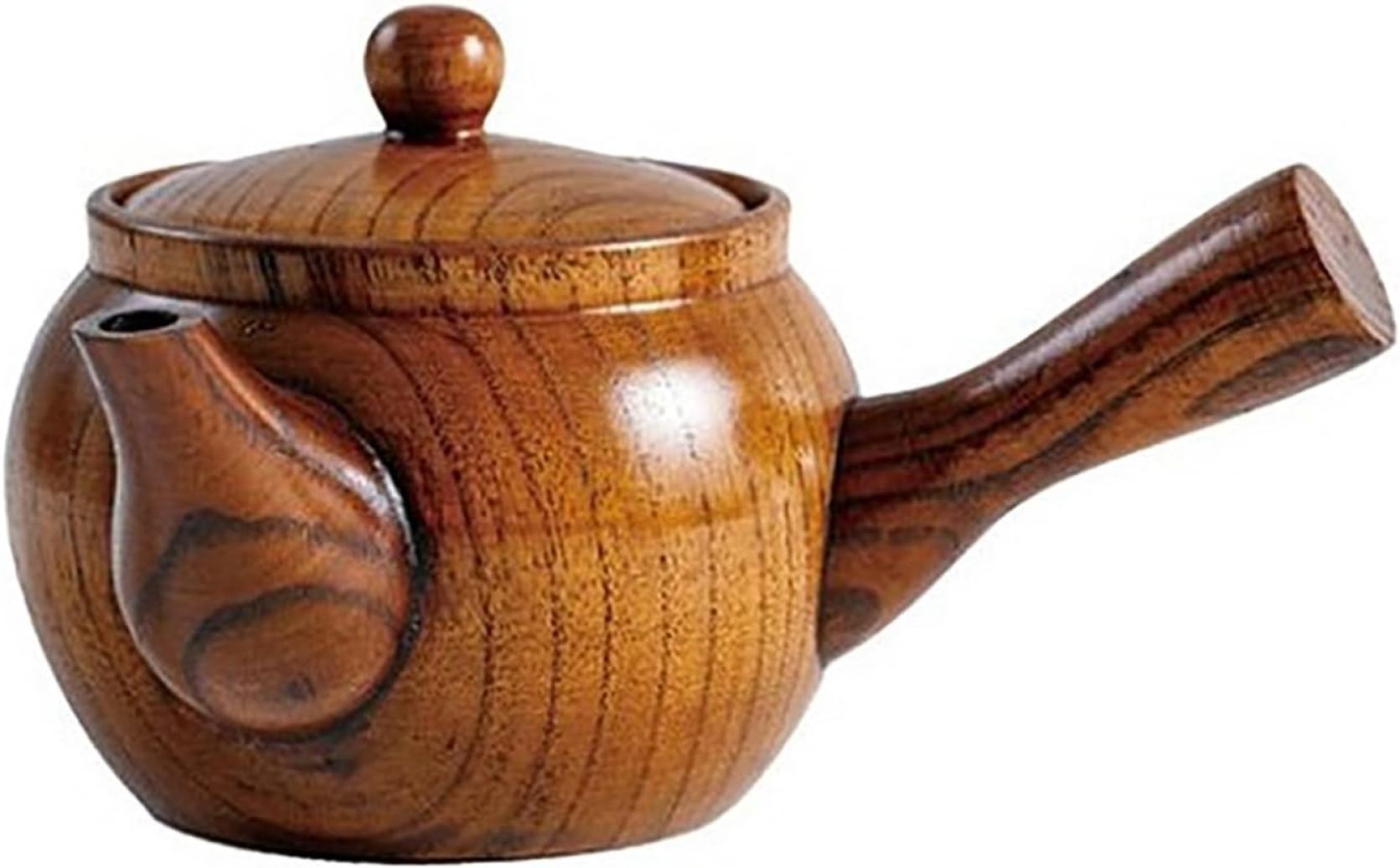 家庭用 手作りのお茶道具 伝統工芸品 茶道道具 贈り物 プレゼント インテリア 天然素材 火傷防止 木製 割れない 急須 実用容量