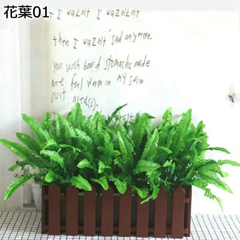 イ 本物そっくり 装飾 シルクフラワー ブーケ 花束 鉢植え 人工観葉植物 枯れない花 プラスチックフェンス 大きいサイズ 田園風