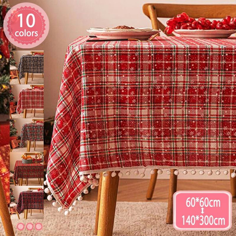 キ パーティー デコレーション 飾り付け 赤白チェック 黒 白 小さめ 布 円形 長方形 緑 赤 チェック テ..