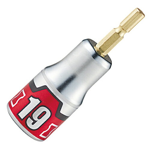 KTC インパクトドライバ用ショートソケットビット19mm BZP63S-19(4)