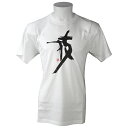 ★【在庫限り】dia-mark 和の筆文字Tシャツ その一 技 白 XL DWW11003XL