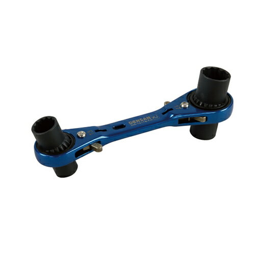 デンサン 両口ダブルソケットレンチ(ショートタイプ) DR-1217S-FA【取寄品】
