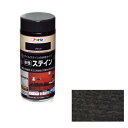 アサヒペン 水性ステイン 300ML ブラック【取寄品】