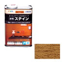 ★アサヒペン 水性ステイン 1L オーク【取寄品】
