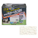 アサヒペン 水性外かべ凹凸塗料ツヤあり 7L アイボリー【取寄品】