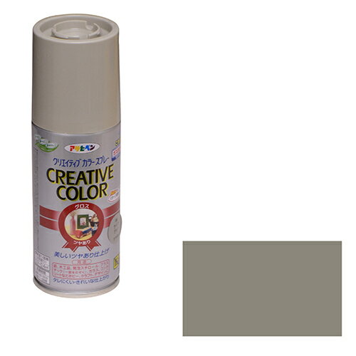 アサヒペン クリエイティブカラースプレー 100ML 86ライトGY【取寄品】