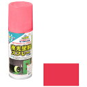 アサヒペン 夜光塗料スプレー 100ML 赤【取寄品】