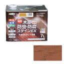 アサヒペン 油性木部防虫防腐ステインEX 7L ライトオーク【取寄品】