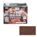 アサヒペン 油性木部防虫防腐ステインEX 7L チーク【取寄品】