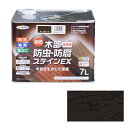 アサヒペン 油性木部防虫防腐ステインEX 7L ダークオーク【取寄品】