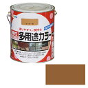 アサヒペン 油性多用途カラー 1.6L カーキー【取寄品】
