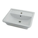 カクダイ 角型洗面器 1ホール DU-0302560000【取寄品】