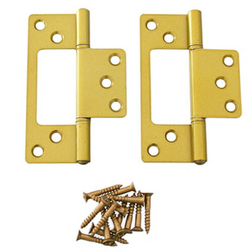 ハイロジック フラッシュ蝶番 89mm 72636ゴールド2枚【取寄品】