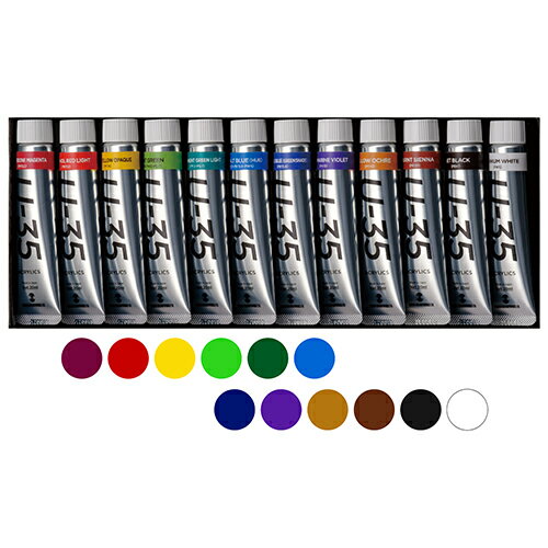 ターナー U-35アクリリックス 12色セット UA02012C 20mL【取寄品】