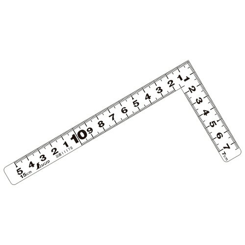 ［10個までゆうパケ対応］シンワ 曲尺平ぴたW15cm 同目 11170