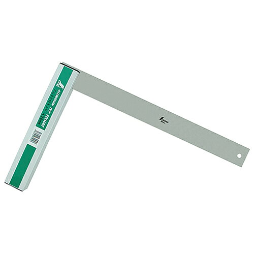 シンワ アルミ台付スコヤ 目盛なし 74114 40cm