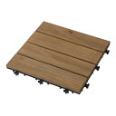 タカショー 敷くだけデッキ 天然木 ナチュラルブラウン 30x30 JBG-JWB1【取寄品】