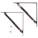 TANNER(田邊金属工業所)折たたみ棚受け金具 中 300mm 茶【取寄品】