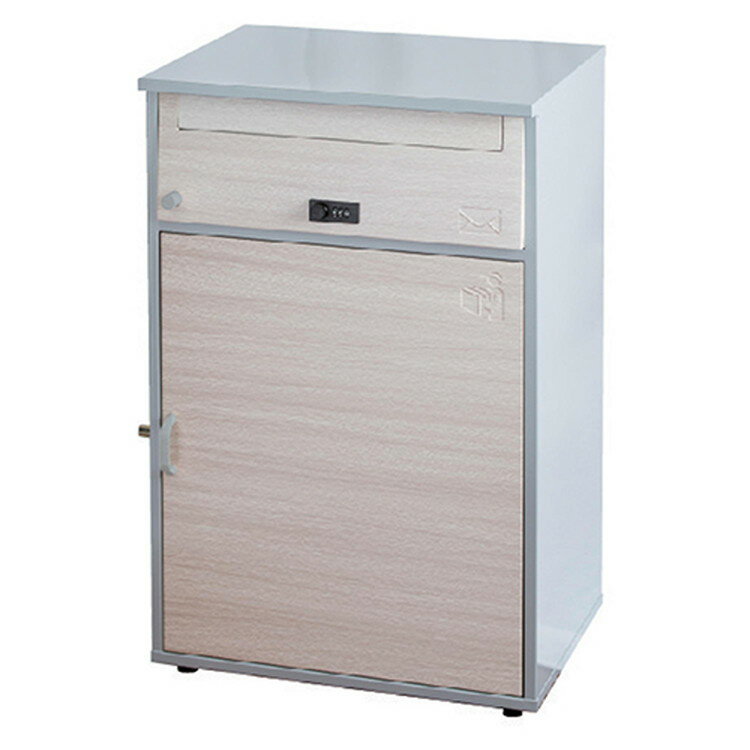 ケージーワイ メール便対応ポスト付宅配ボックス リシム ワイド 木目 THB-276WD【取寄品】