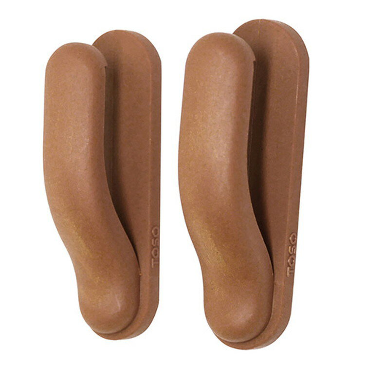 TOSO トーソー カーテンパーツ ふさかけ フィール 1組2個入 ミディアムウッド 日本製 505091【取寄品】