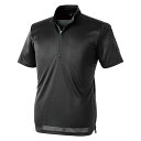 C’sCLUB パフォーマンスZIP 半袖ポロシャツ 黒 1121-19-L【取寄品】