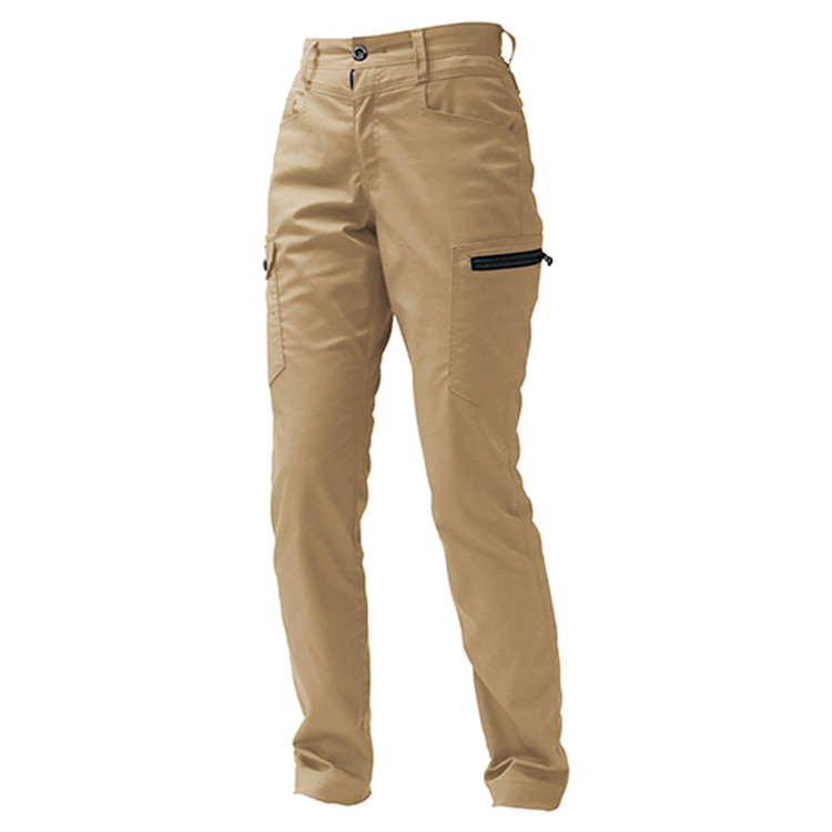 C’sCLUB ドビーストレッチT/Cレディースカーゴパンツ カーキ 2825-08-S【取寄品】