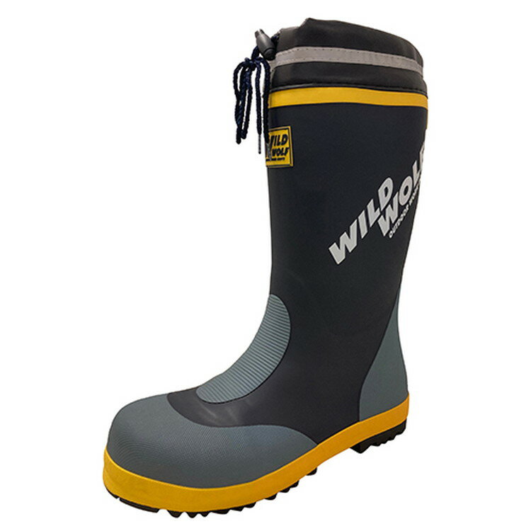 ワイルドウルフ 安全長靴 RMT-70324 RMT-70324 BLACK XLサイズ