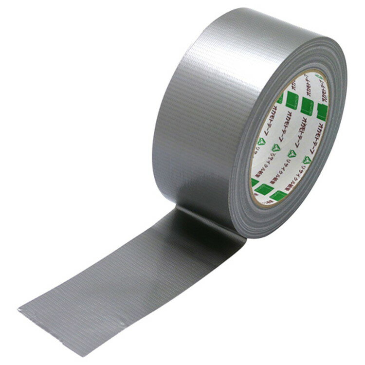 御用待本舗　楽天市場店のオカモト 現場テープ シルバー No.440 50mm×25m No440 シルバー 50mmX25M｜アングル3