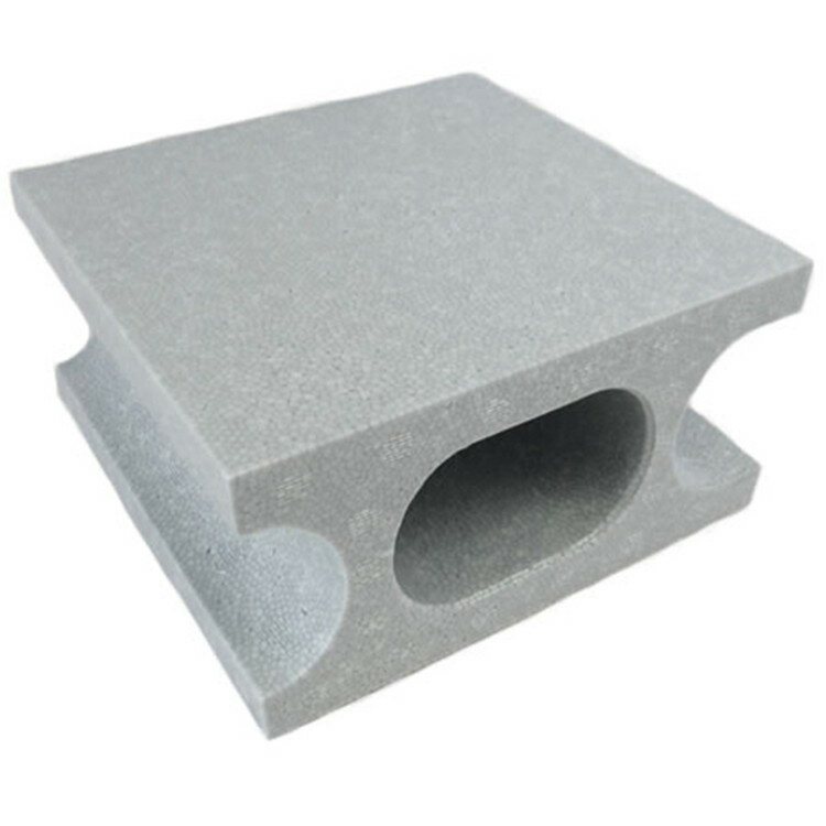 JUMBO スチロールブロックハーフ グレー W100XH190XD190【取寄品】