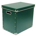 安達紙器 硬質パルプボックス フタ式大 PBF-825 グリーン【取寄品】