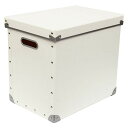 安達紙器 硬質パルプボックス フタ式大 PBF-833 WH Cツキ【取寄品】