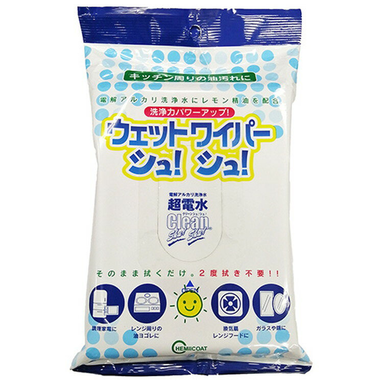 ケミコート ウェットワイパーシュ!シュ! 20枚【取寄品】