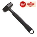 土牛 プレミアム金具付パイプ柄石頭鎚ブラック 1.1kg【取寄品】