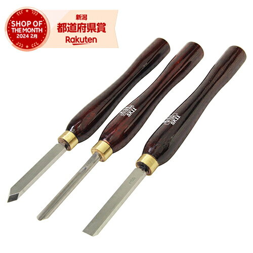 藤原産業 SK11 HSS木工旋盤用バイト3本組 F-10S